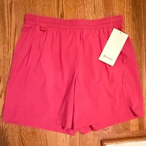 Lululemon Glide Relaxed Mid-Rise Hike Short 7” Pink M NWT Lightweight Trail